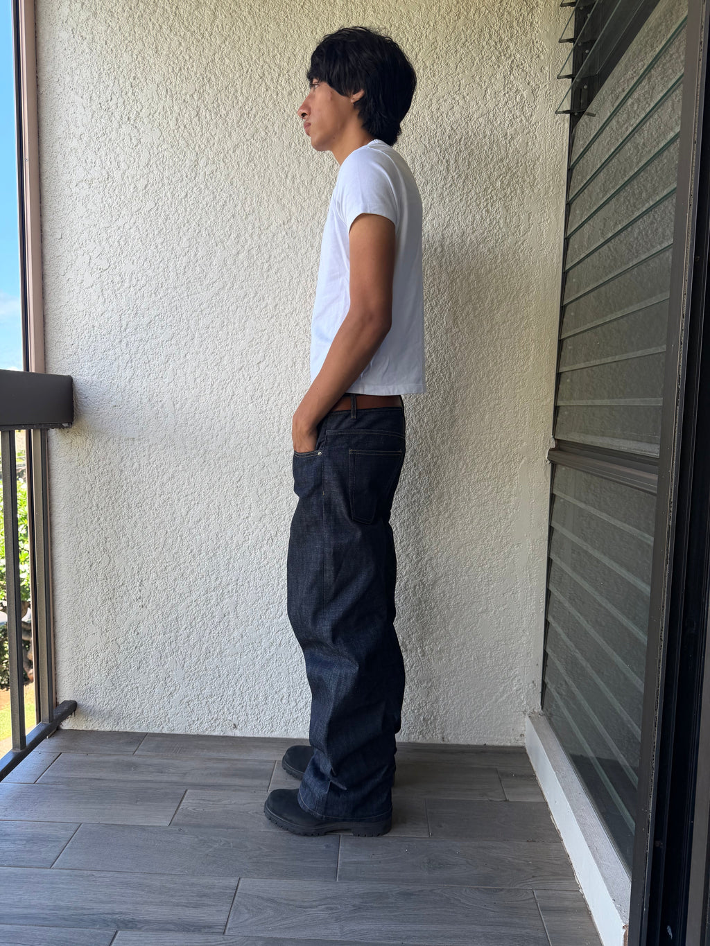 Blue Selvedge Straight Fit Denim