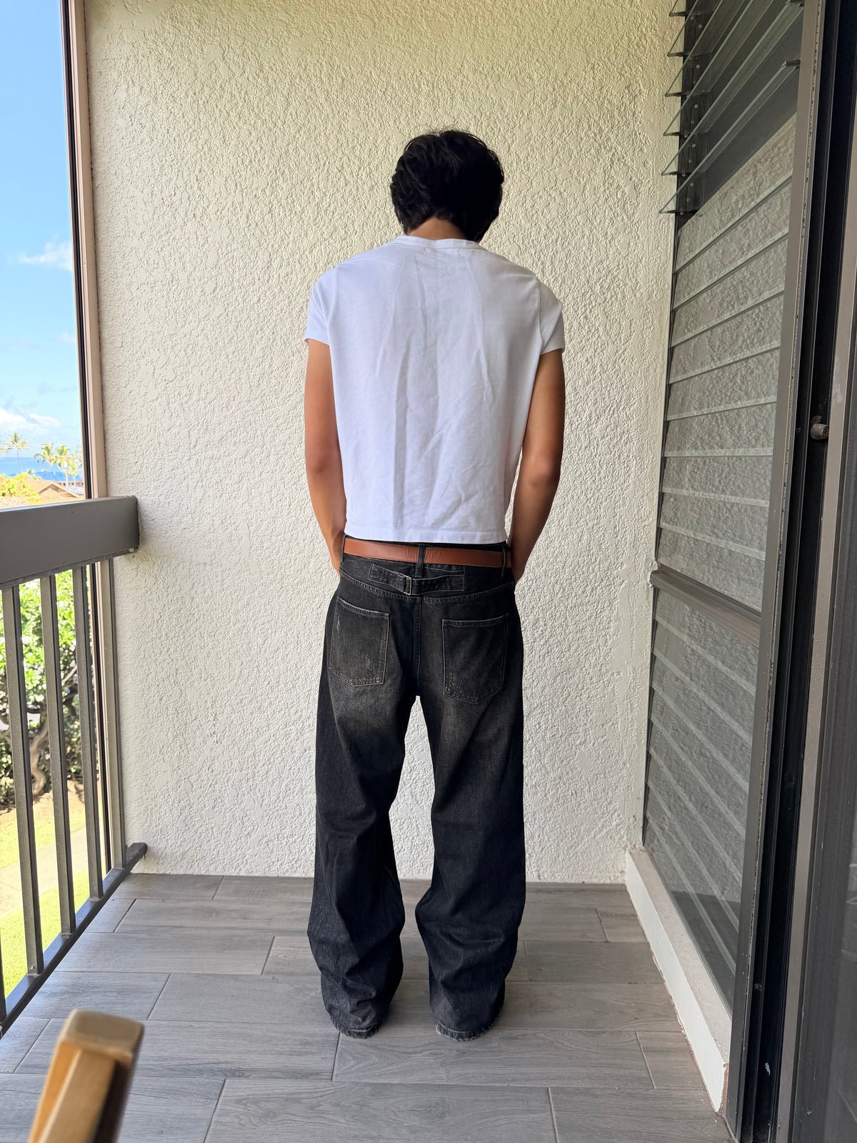 Bootcut Black Worn Denim