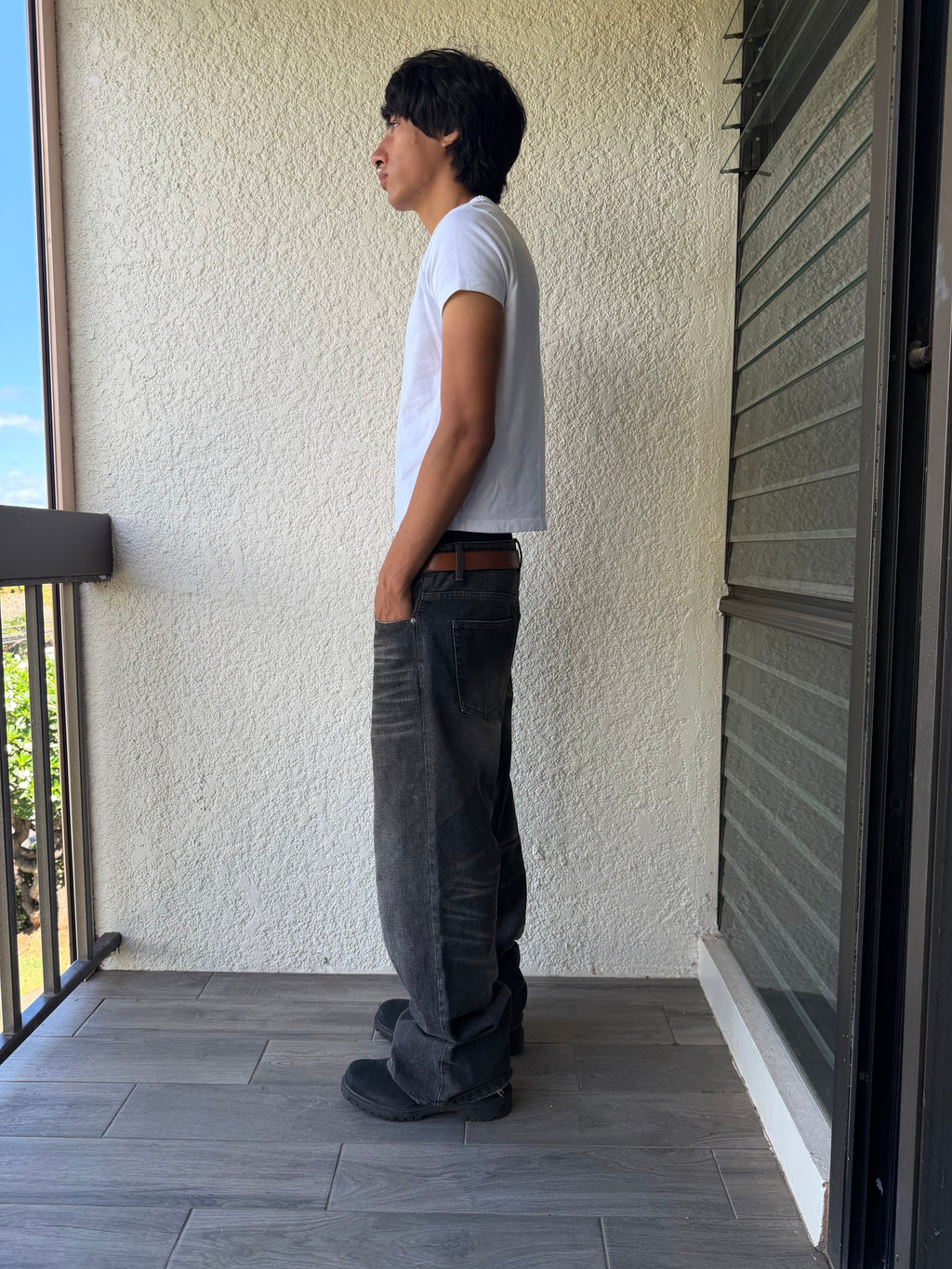 Black Straight Fit Denim