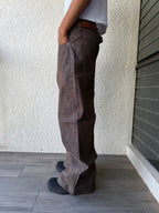 Dark Brown Bootcut Selvedge Denim