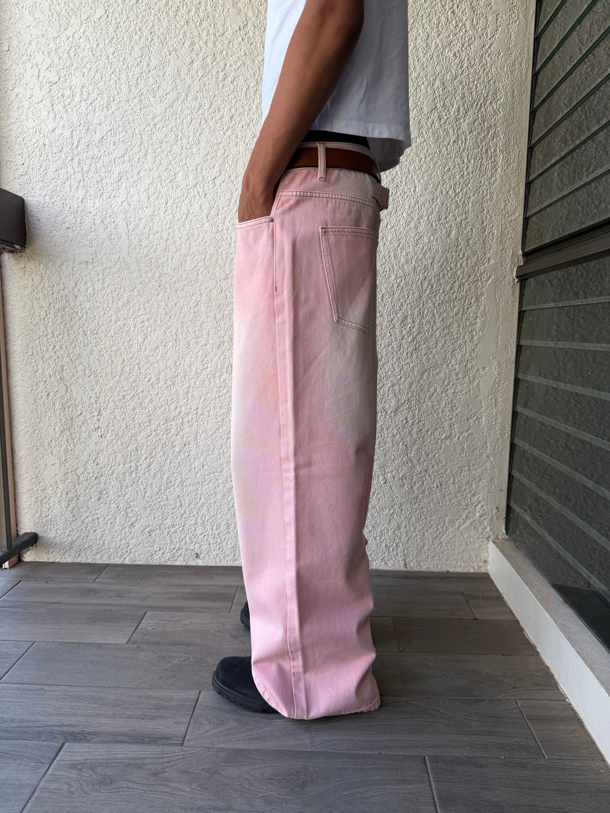 Pink Bootcut Denim