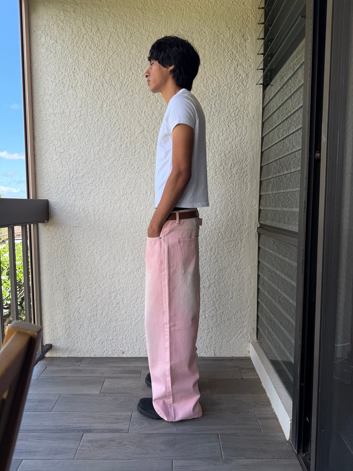Pink Bootcut Denim