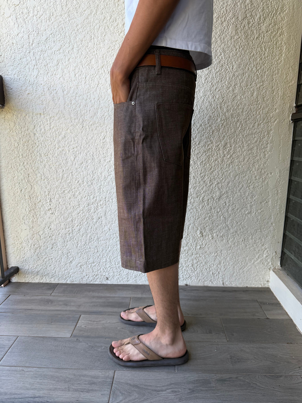 Brown Selvedge Jorts
