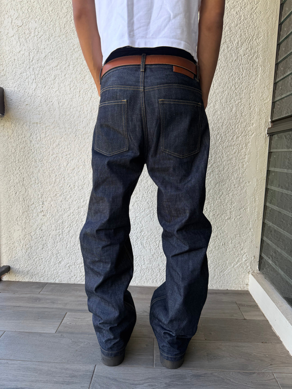 Blue Selvedge Straight Fit Denim