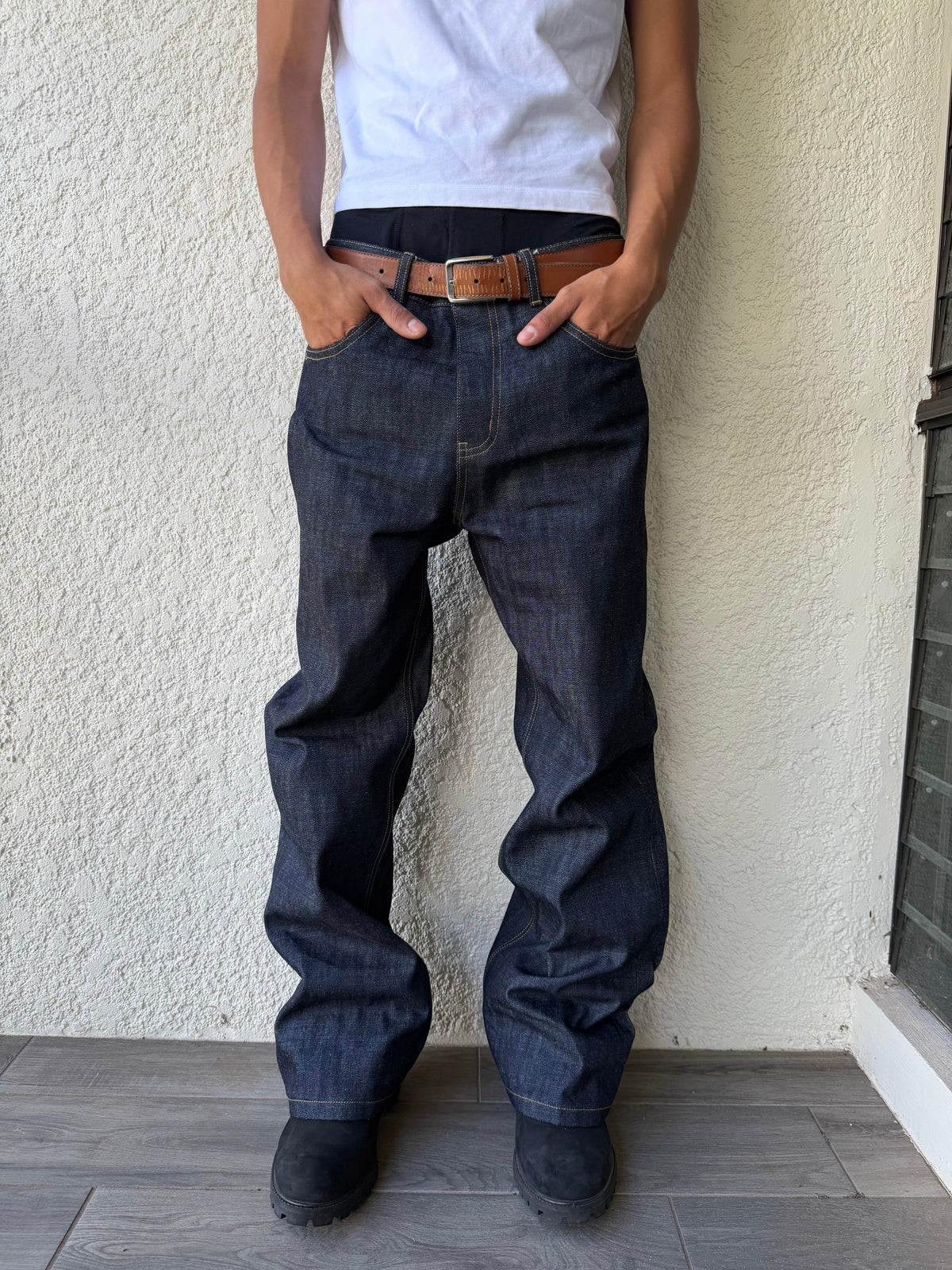 Blue Selvedge Straight Fit Denim