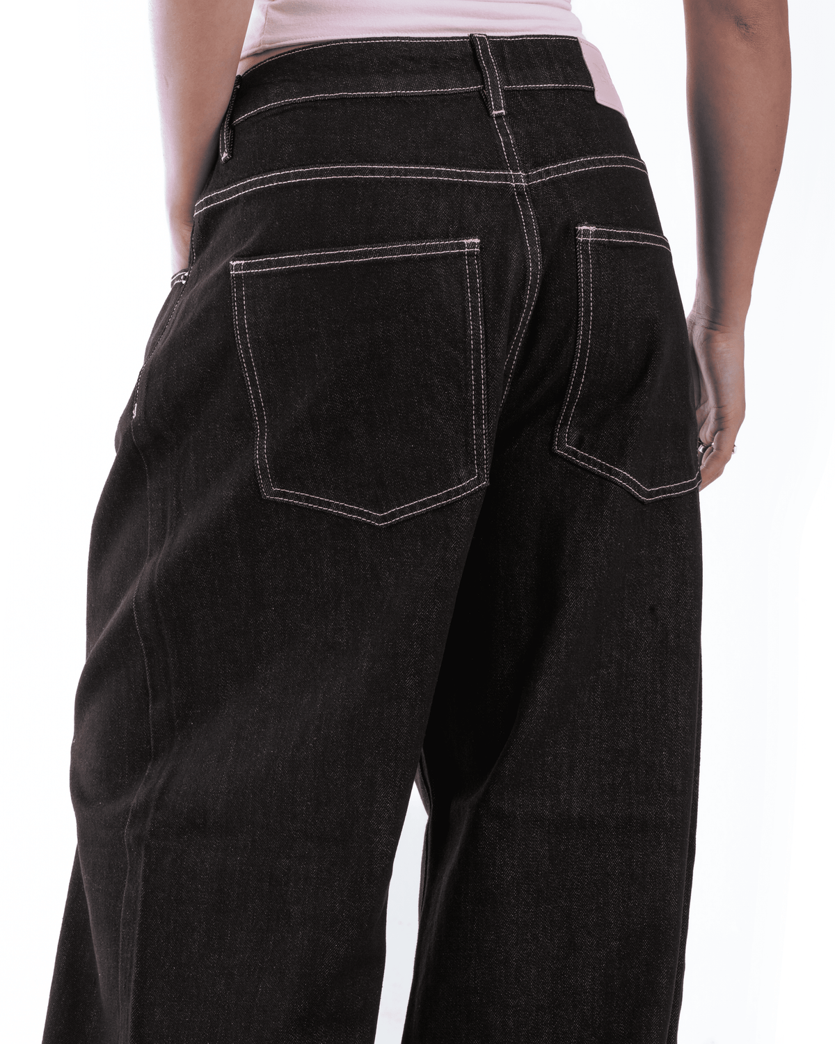 Raw Denim W/ Pink Stitching