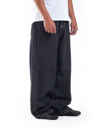 Black Pinstripe Denim