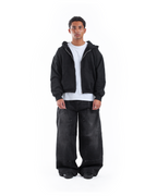 Black Double Knee Denim