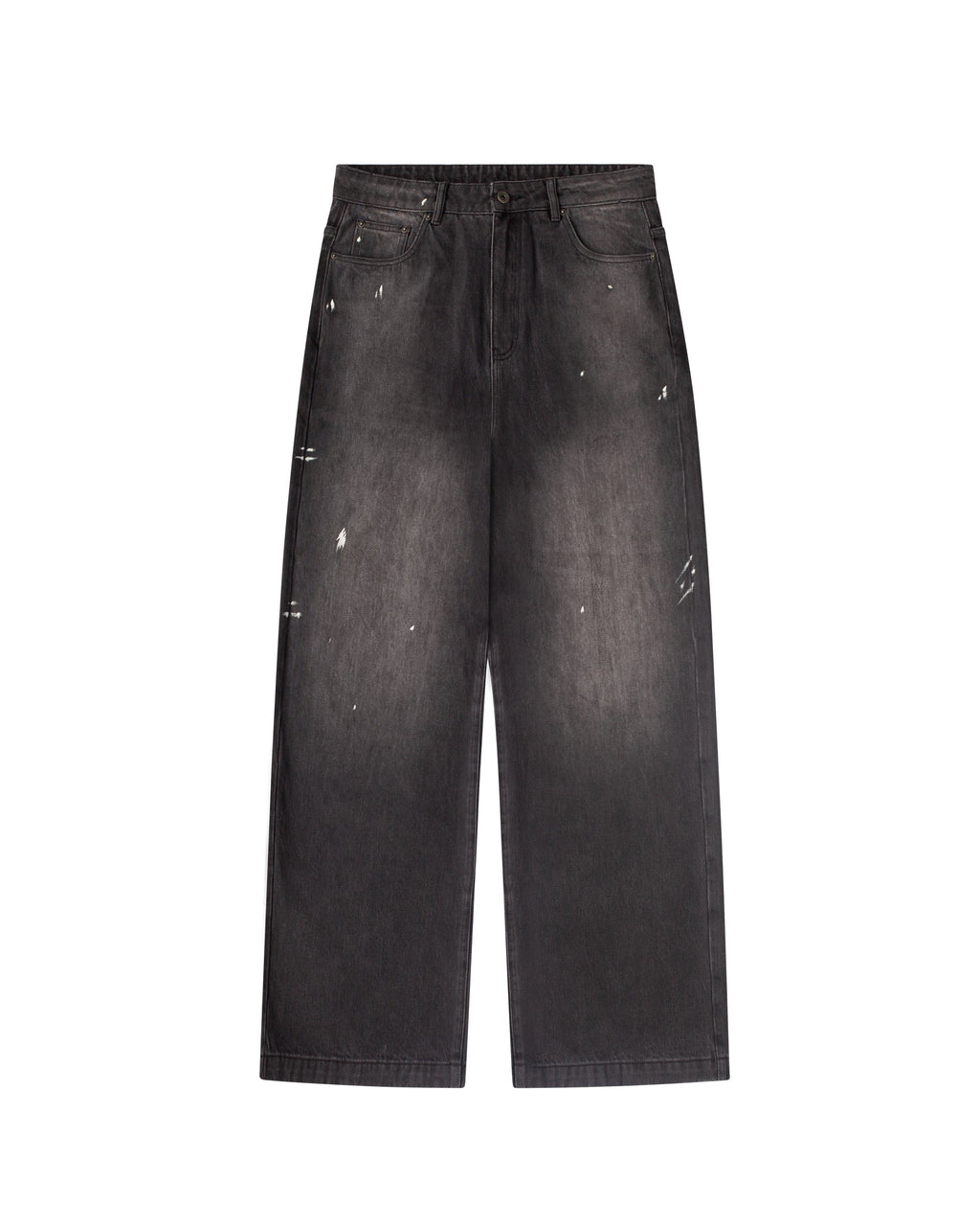 Black Paint Splatter Denim