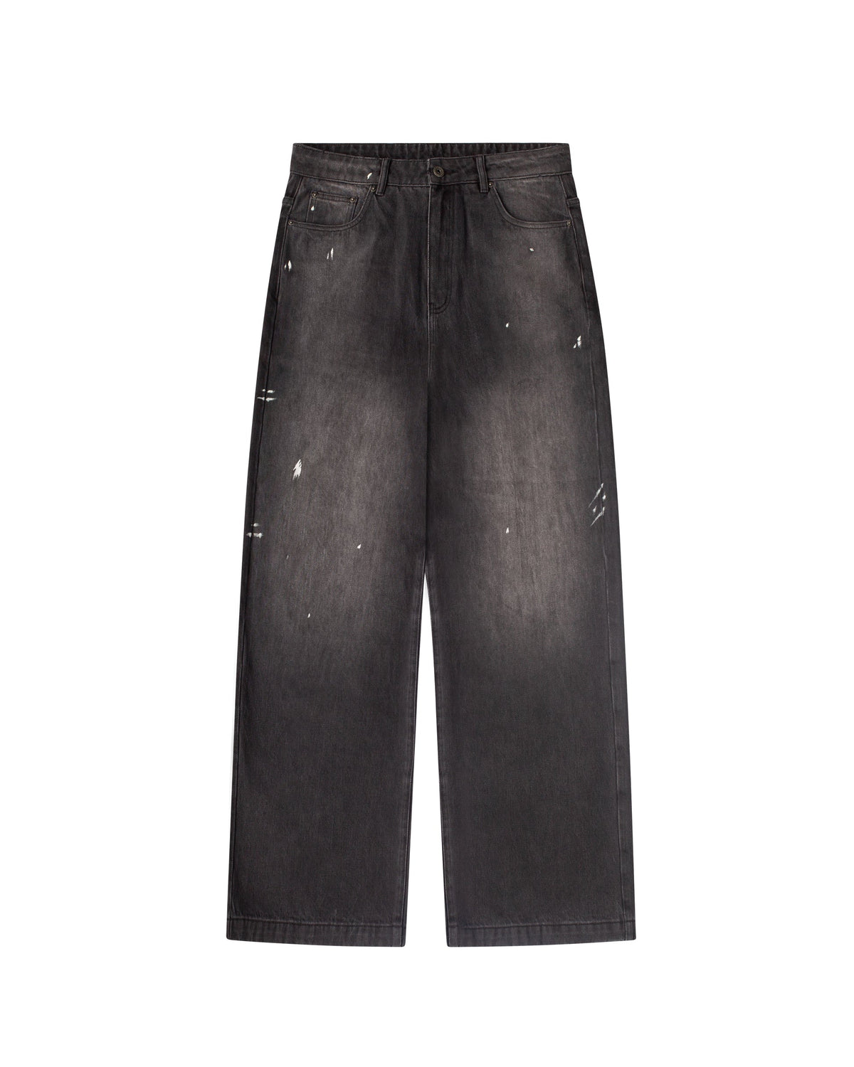 Black Paint Splatter Denim