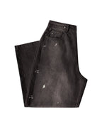 Black Paint Splatter Denim