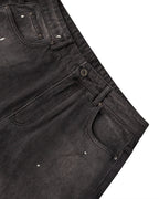 Black Paint Splatter Denim