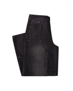Black Double Knee Denim