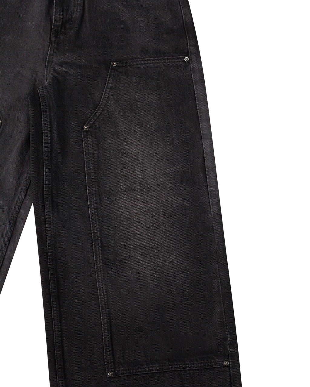 Black Double Knee Denim