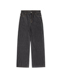 Black Pinstripe Denim