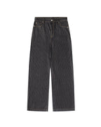 Black Pinstripe Denim