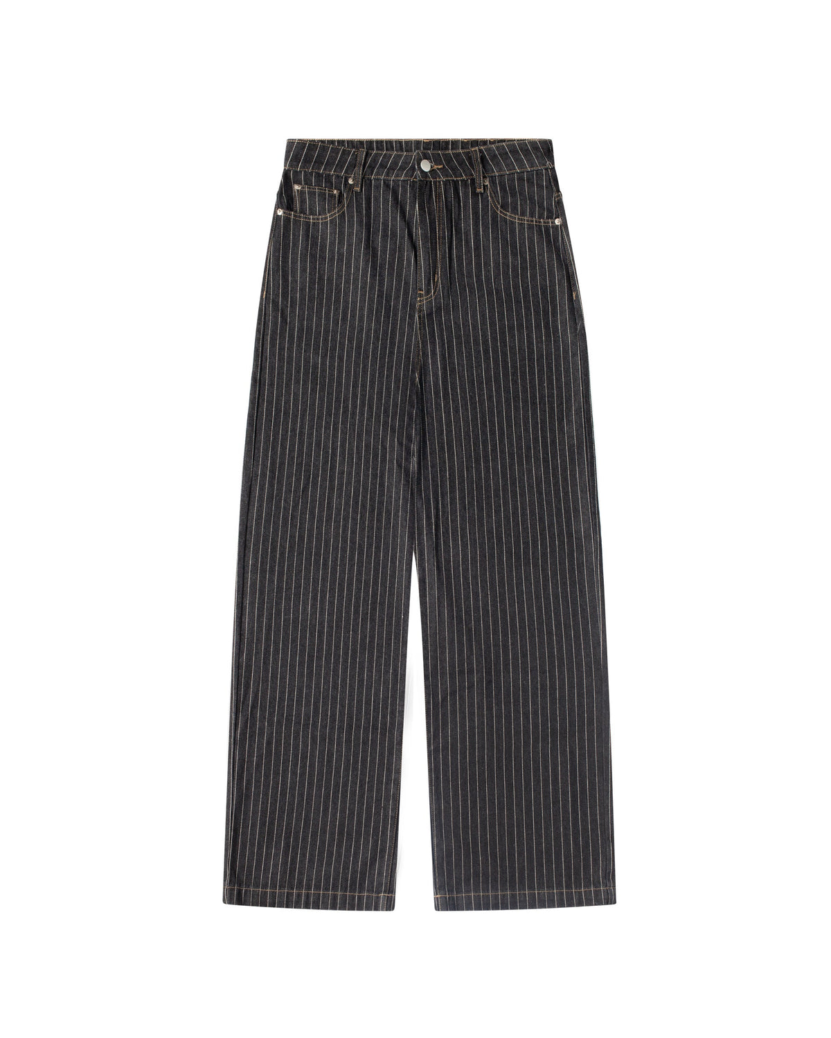 Black Pinstripe Denim