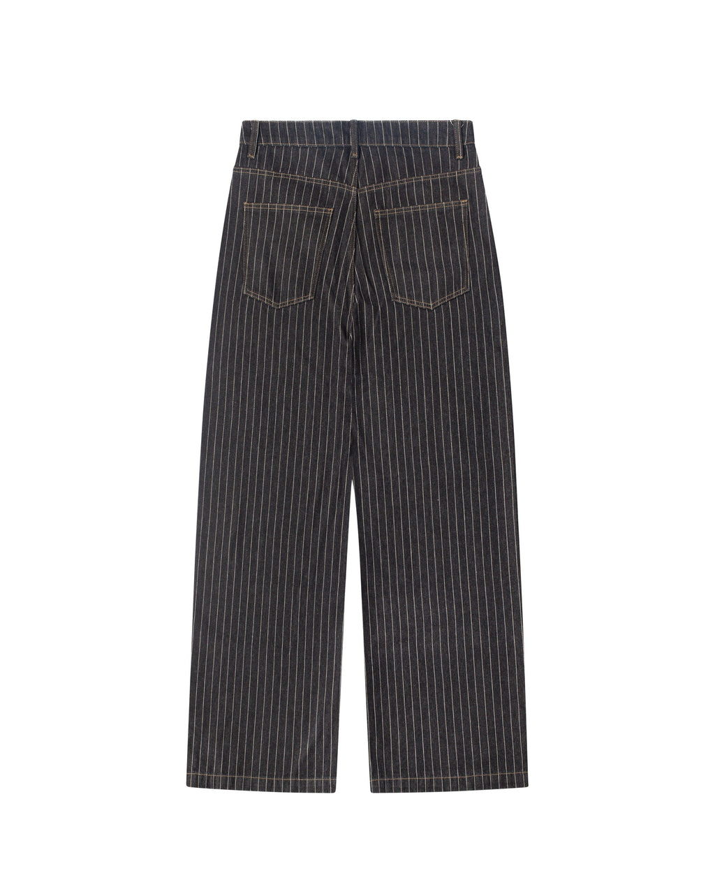Black Pinstripe Denim