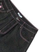 Raw Denim W/ Pink Stitching