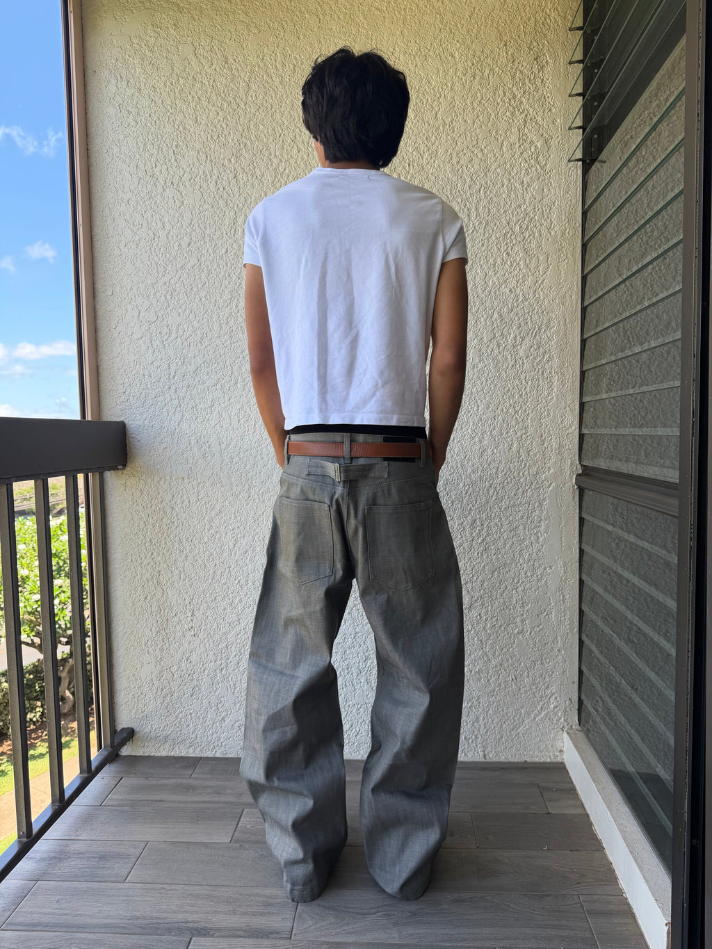 Grey Selvedge Bootcut Denim