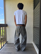Grey Selvedge Bootcut Denim
