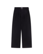 Black Pleated Denim