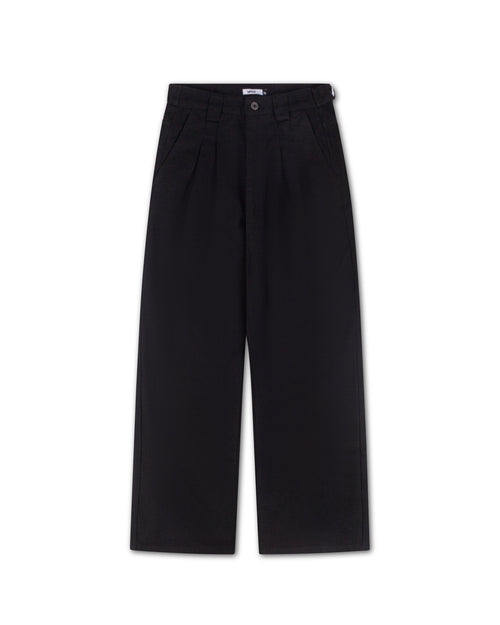 Black Pleated Denim