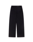Black Pleated Denim
