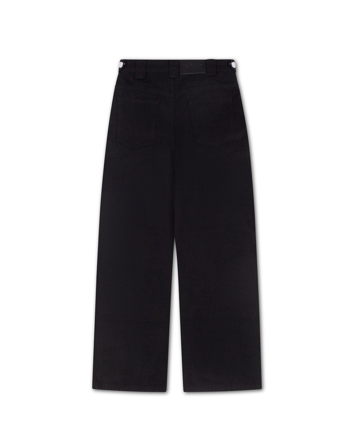 Black Pleated Denim