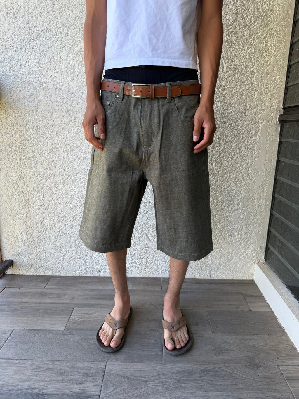 Green Selvedge Jorts