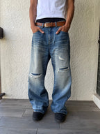 Bootcut Blue Worn Denim