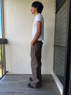 Dark Brown Bootcut Selvedge Denim