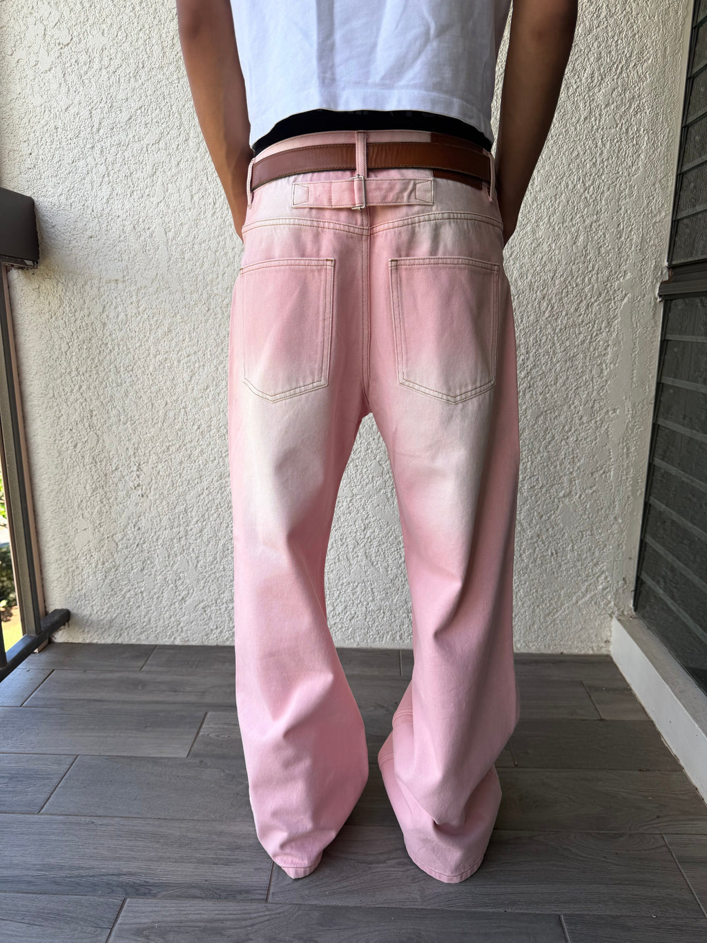 Pink Bootcut Denim
