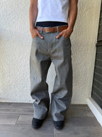 Grey Selvedge Bootcut Denim