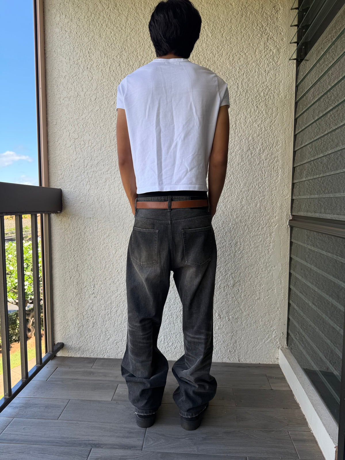 Black Straight Fit Denim