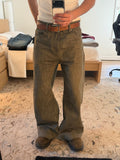 Green Bootcut Selvedge Denim