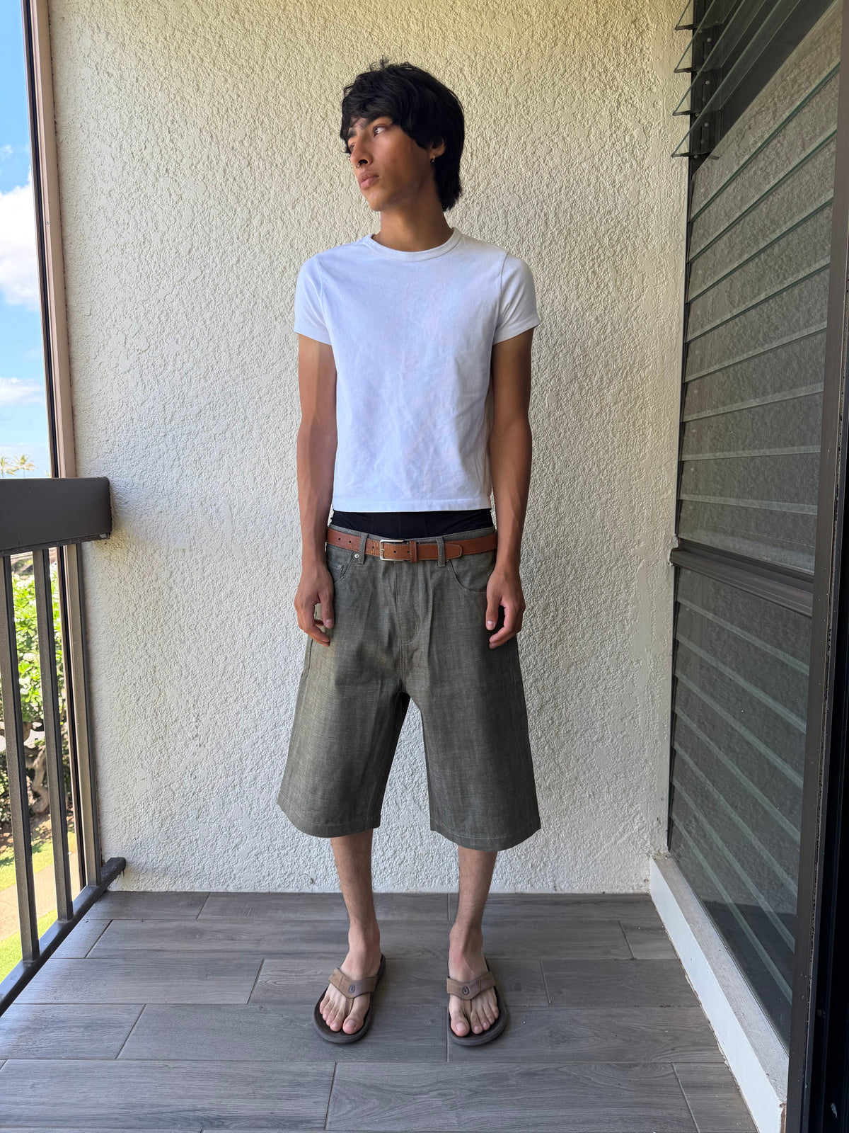 Green Selvedge Jorts