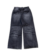 Dark Black Bootcut Denim
