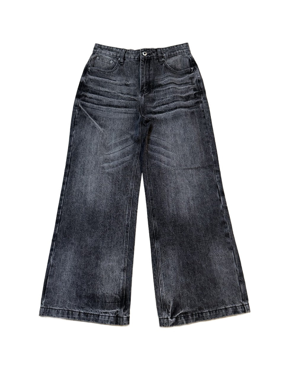 Dark Black Bootcut Denim